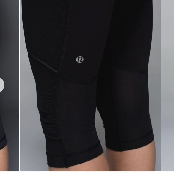 Lululemon Stash It Crop Animal Swirl Embossed Black - Picture 12 of 12